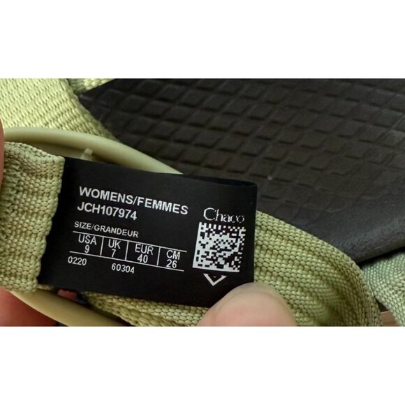 Chaco Womens Z/Cloud Sandals Olive Green Size 9 Adjustable Straps Durable Sole - Picture 5 of 5